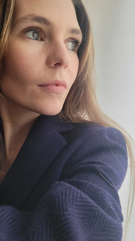 Alix veste tailleur tissée main