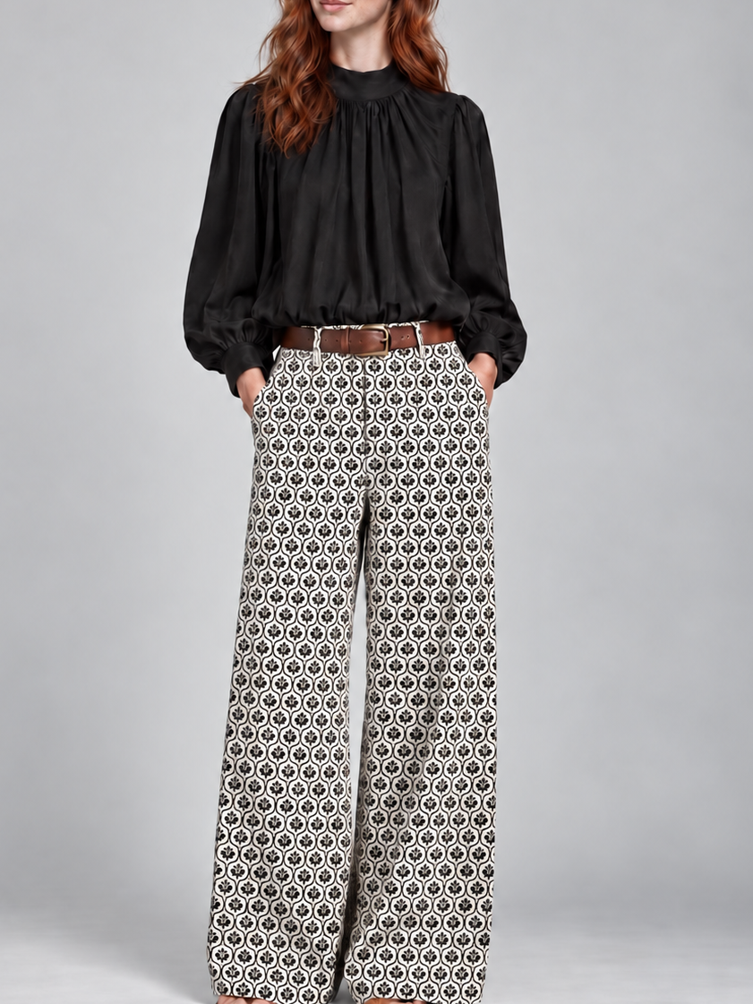 Pantalon Tom motif ornement