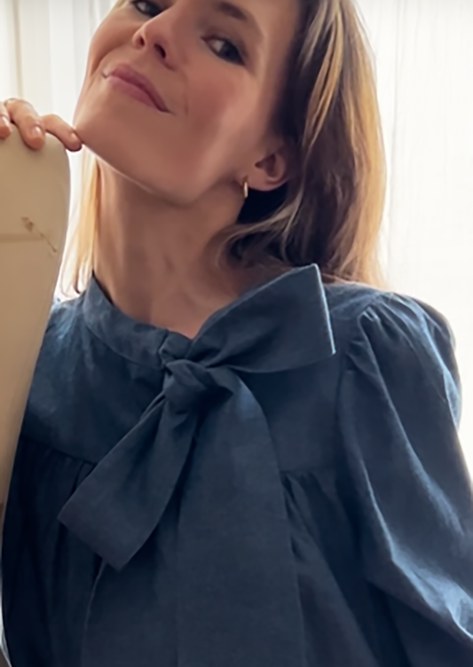 Badia blouse en chambray