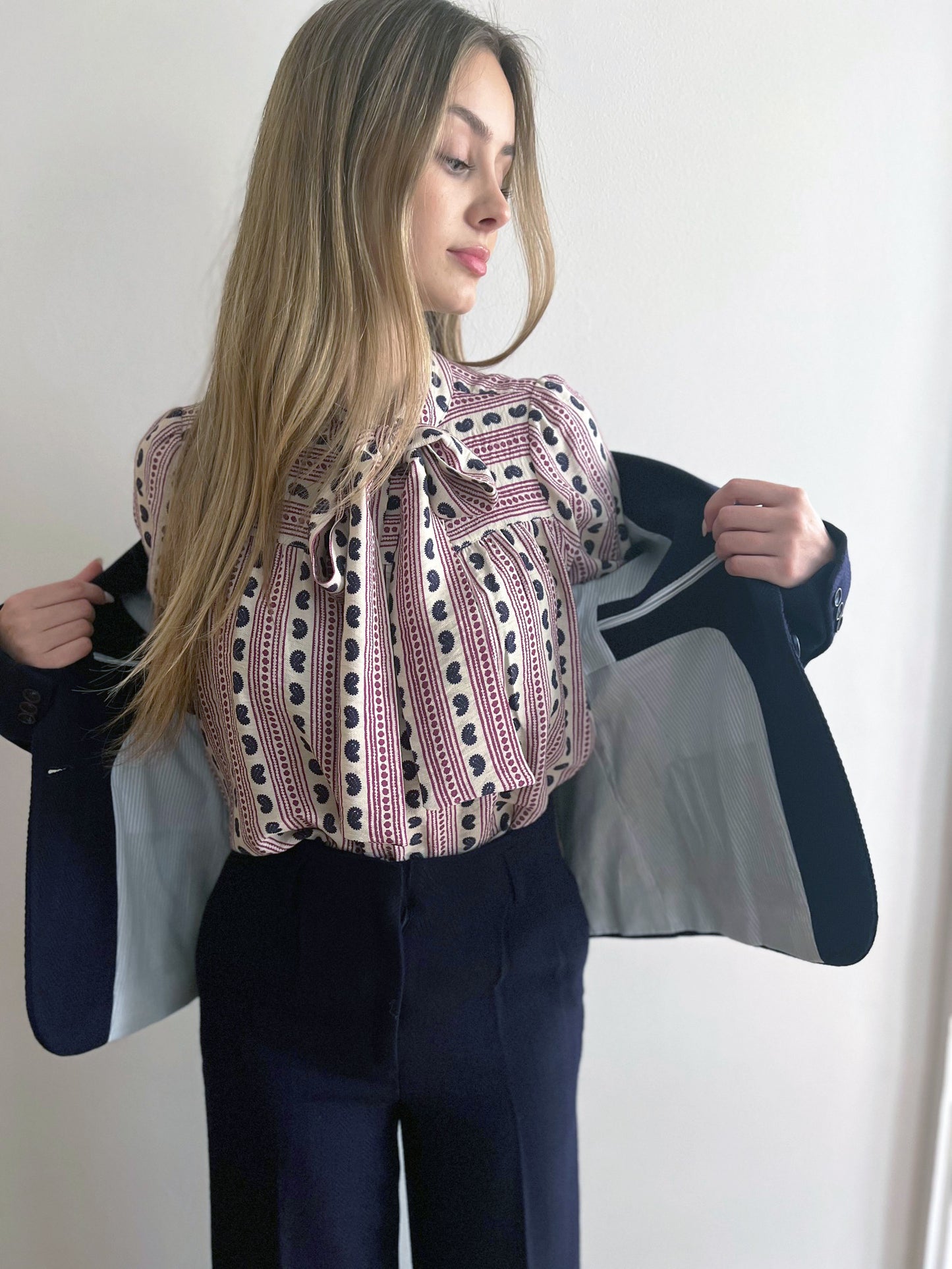 Alix veste tailleur tissée main