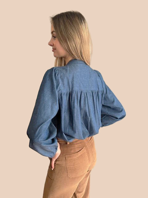 Badia blouse en chambray