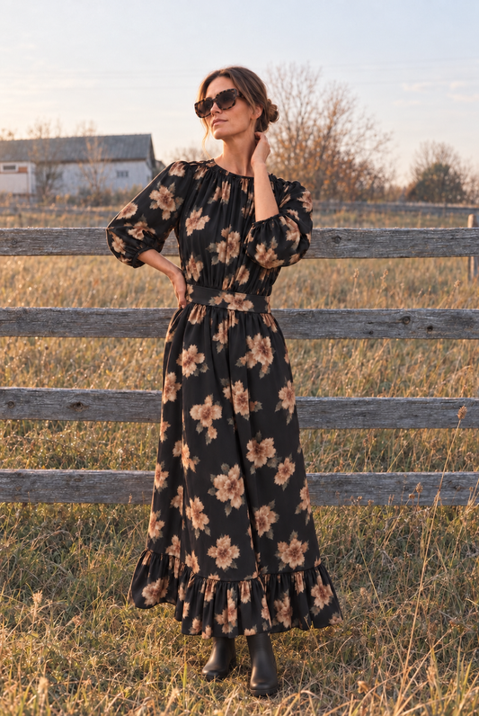 Agnes robe à fleurs