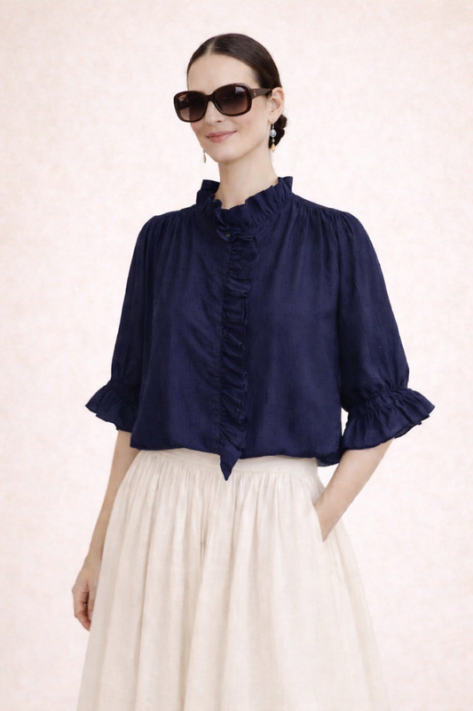 Blouse Trésor marine