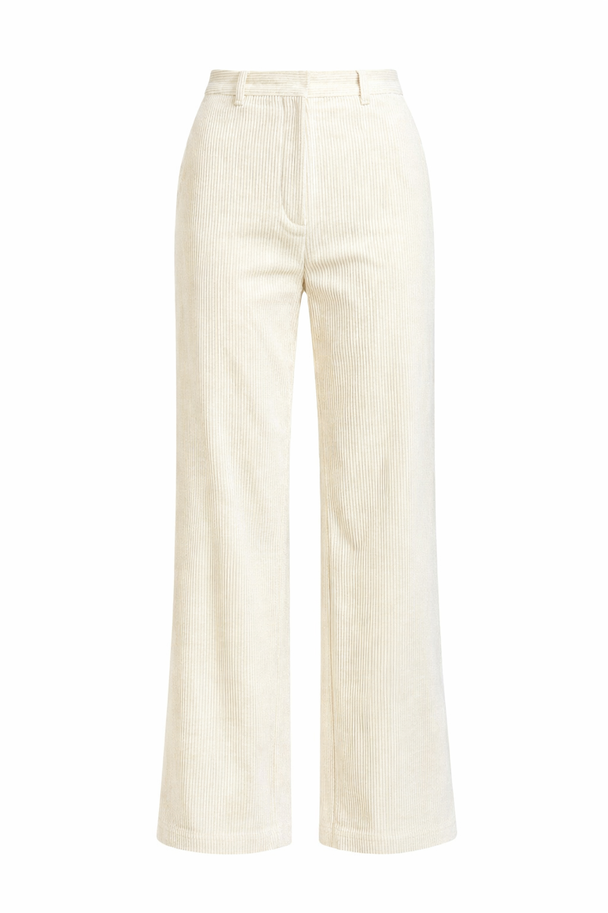 Pantalon velours écru