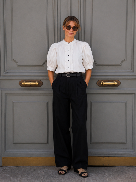 A - Aurélia blouse popeline blanche