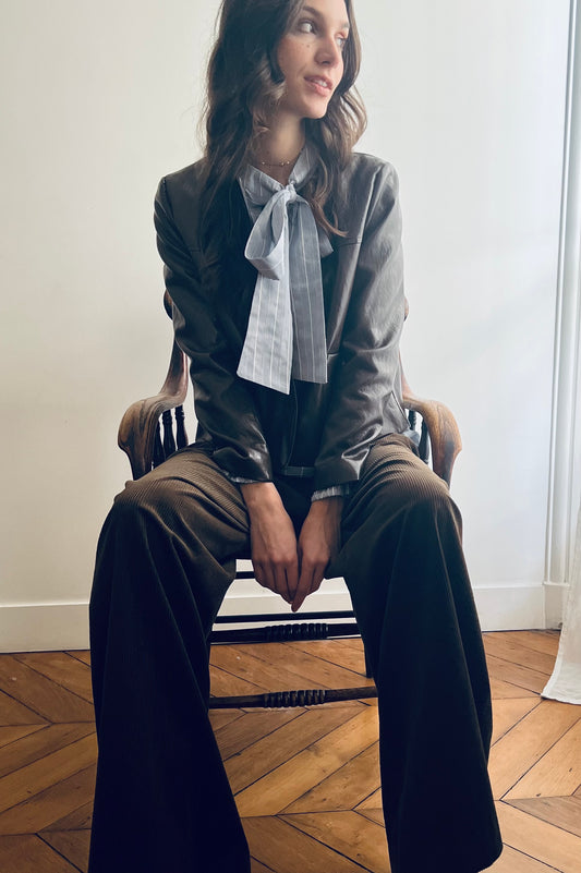 Veste simili cuir