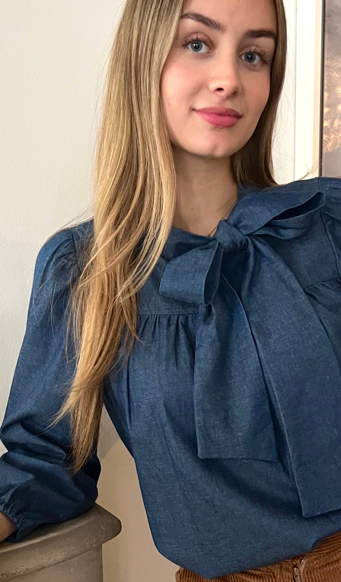 Badia blouse en chambray