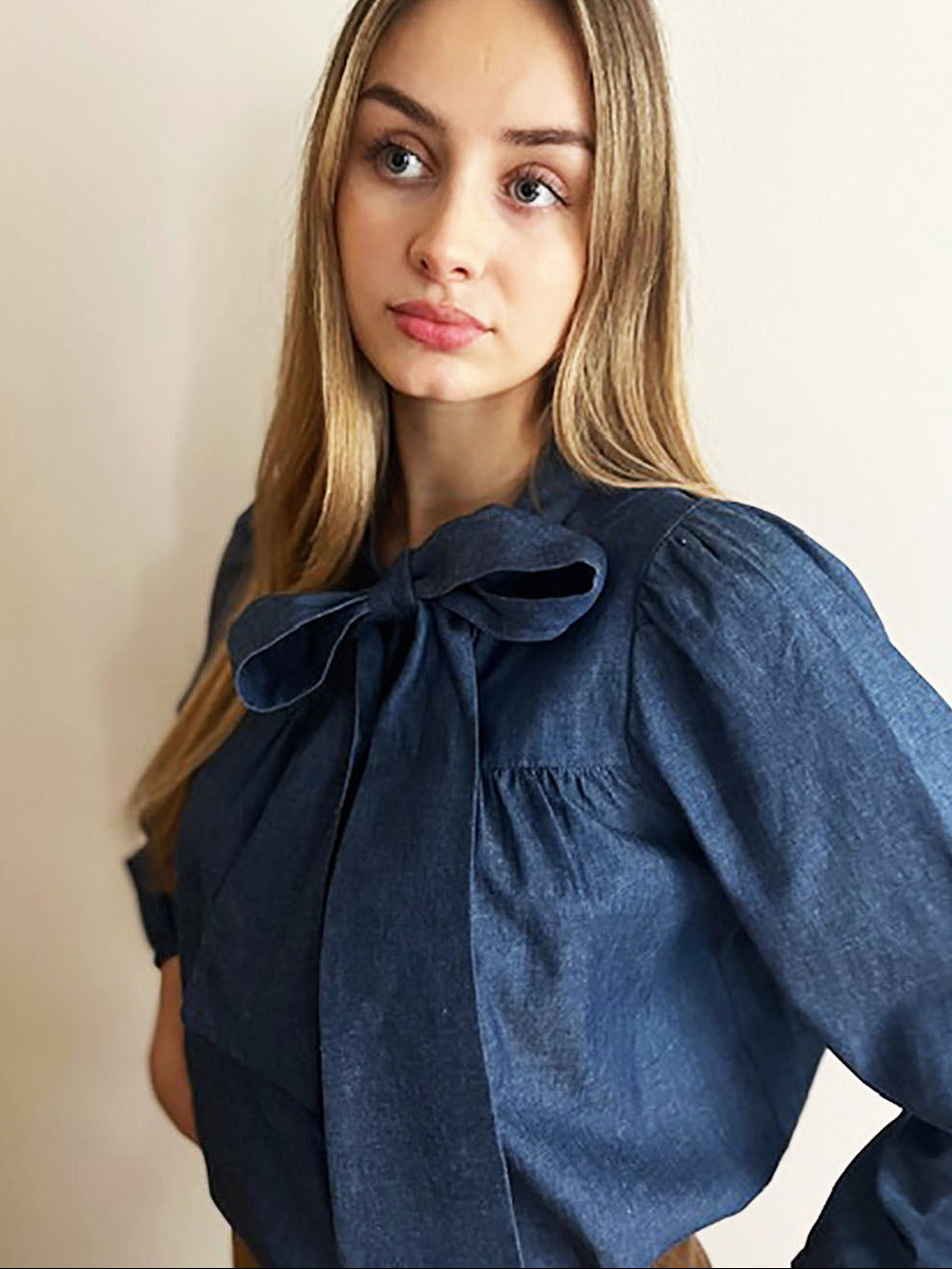 Badia blouse en chambray